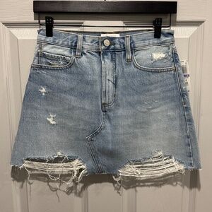 Frame Le High n Tight Denim Skirt Size 26